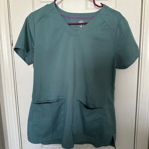 Healing Hands Teal medium scrub set